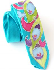 Peacock Skinny Tie