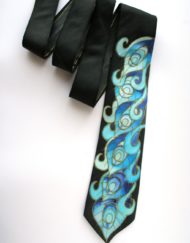 Blue Feathers Peaock tie