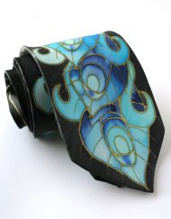 Blue Peacock Necktie , Peacock Wedding