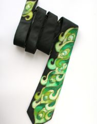 Green Peaock Necktie