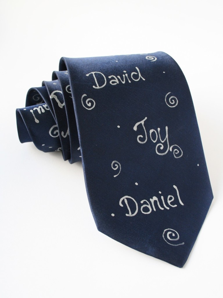 Personalized Names Tie