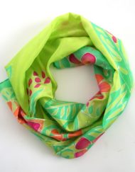 Spring Green Floral Scarf