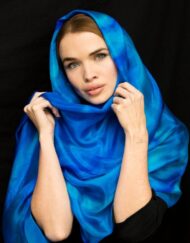 Turquoise Blue Silk Wrap