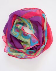 Peacock Chiffon Scarf