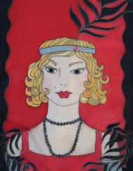 Red Black Gatsby Scarf
