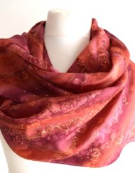 Garnet Copper Silk Scarf