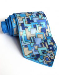 Blue Squares Tie