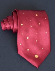 Cranberry Dot Tie