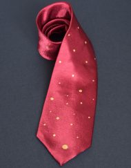 Cranberry Dot Tie