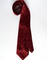 Crimson Dotted Tie