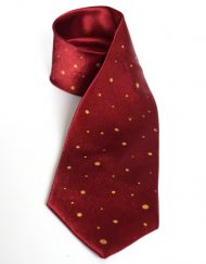 Crimson Dotted Tie