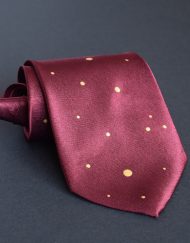 Dotted Maroon Necktie
