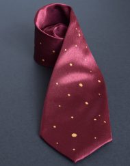 Dotted Maroon Necktie