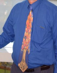 Family Tree silk tie