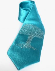 Teal Tree Tie