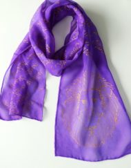 Purple Aslan Book Scarf
