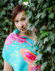 Emerald Butterfly Scarf