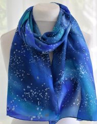 Galaxy Silk Batik Scarf