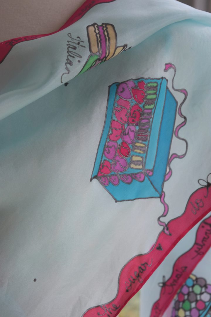 Macaron Lovers Silk Scarf