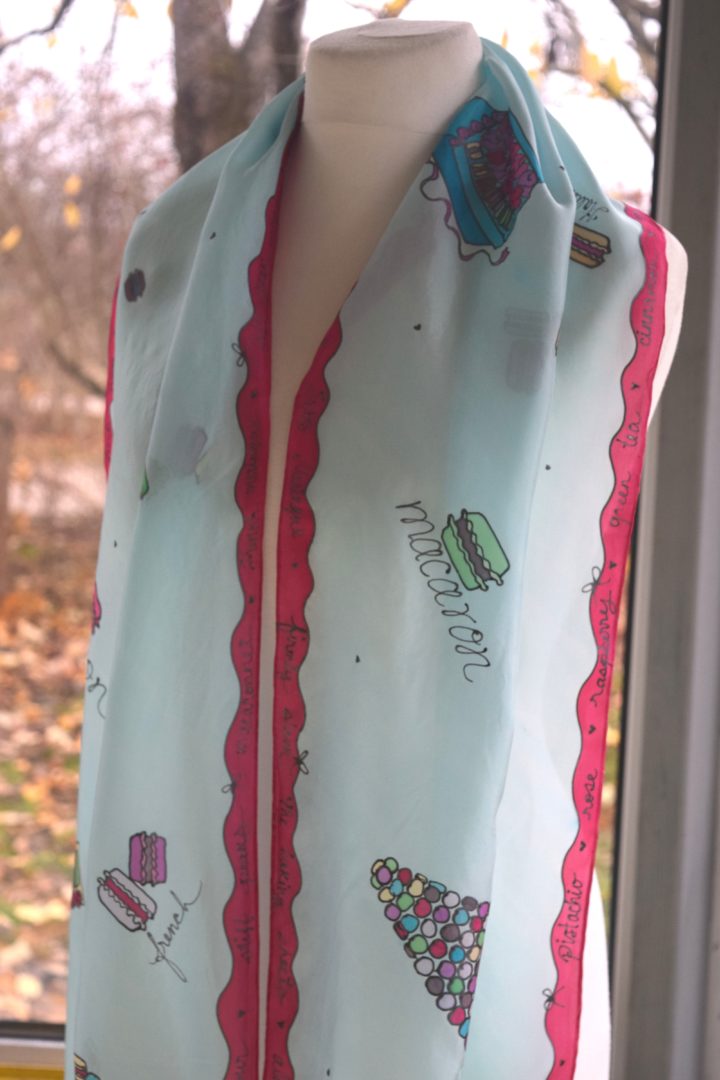 Macaron Lovers Silk Scarf