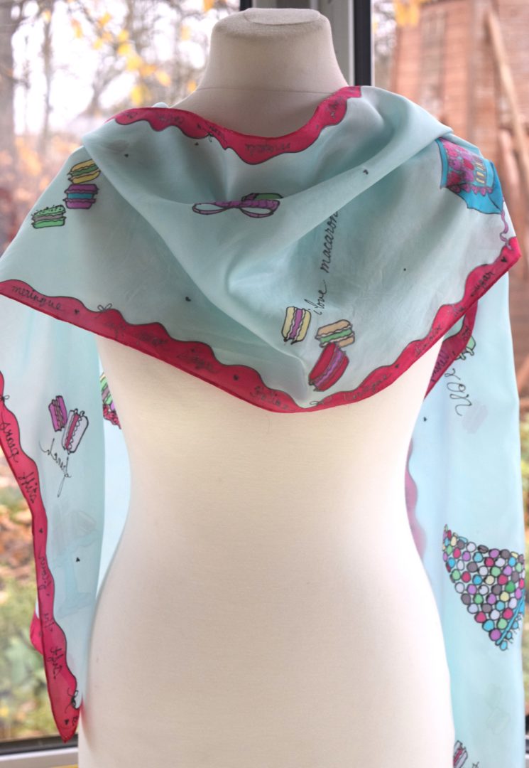 Macaron Lovers Silk Scarf