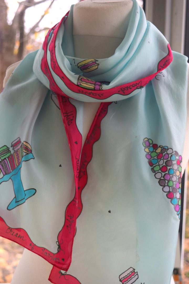Macaron Lovers Silk Scarf