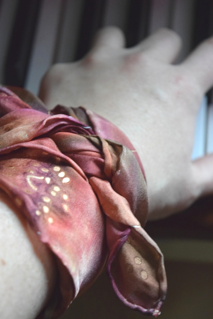 Burnt Orange Silk Bandana