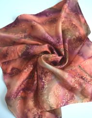 Burnt Orange Silk Bandana