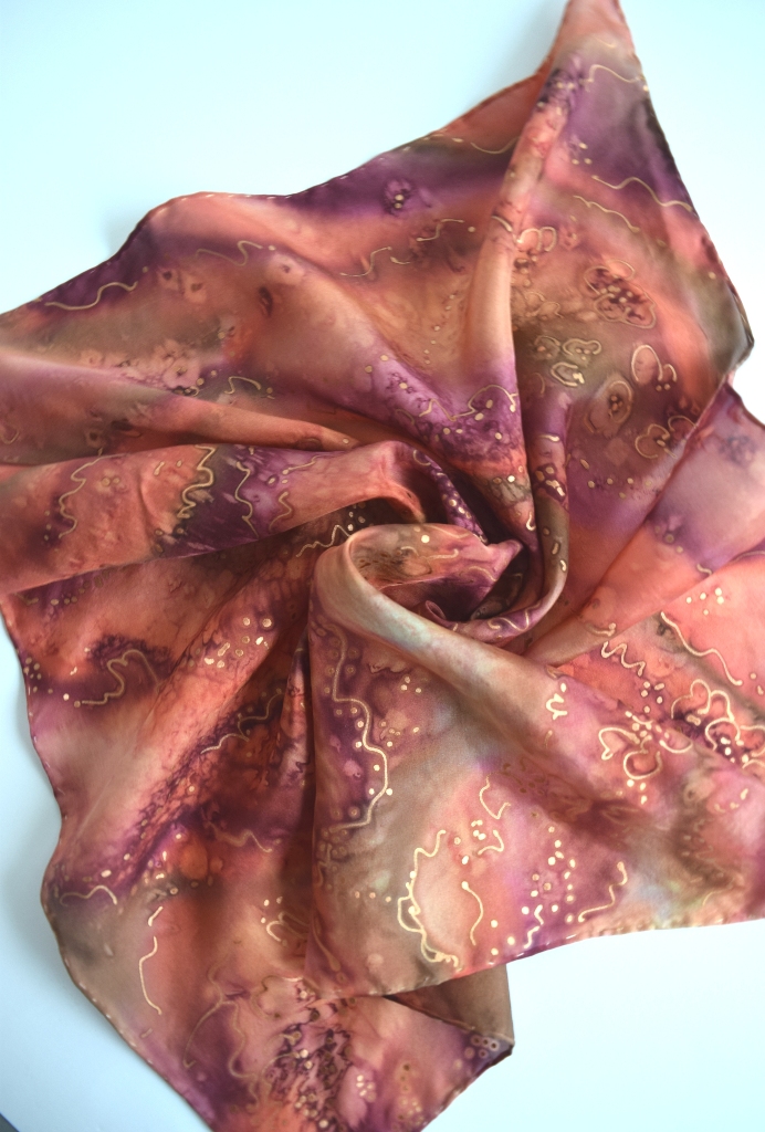 Burnt Orange Silk Bandana
