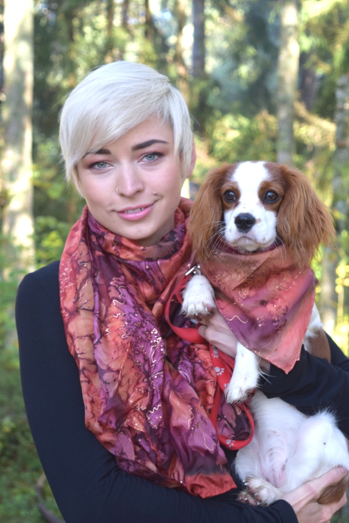 Burnt Orange Silk Bandana