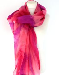 Pink Silk Scarf