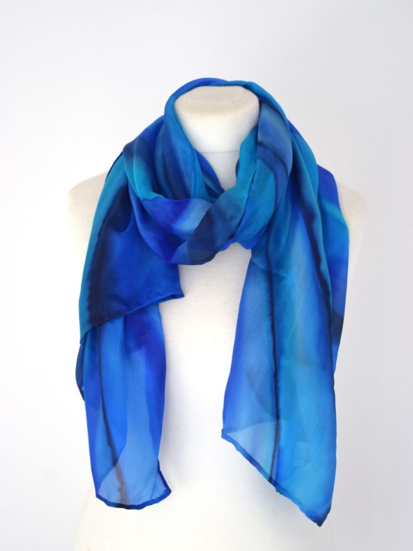 Turquoise Blue Silk Wrap