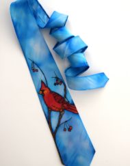 Cardinal Bird Tie