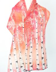 Coral Pink Birch Scarf