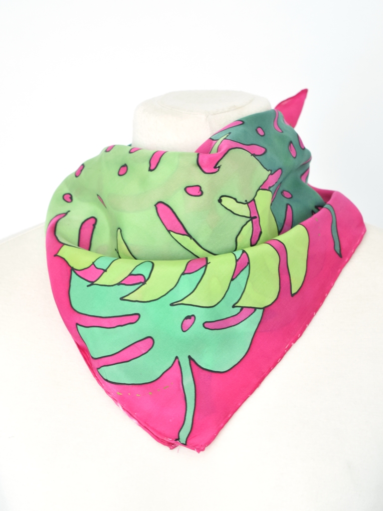 Monstera Leaf Scarf