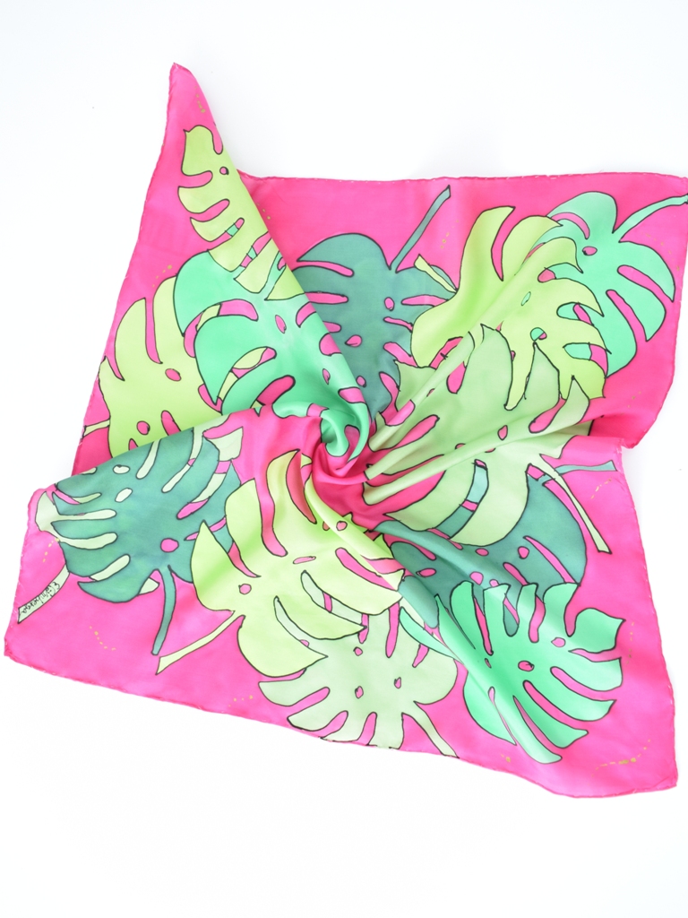 Monstera Leaf Scarf