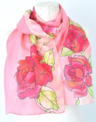 Pink Rose Scarf