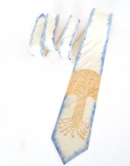 White Gold Tree Tie