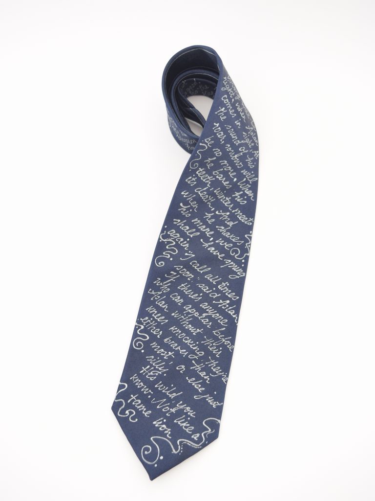 Narnia Book Tie Blue - Image 3