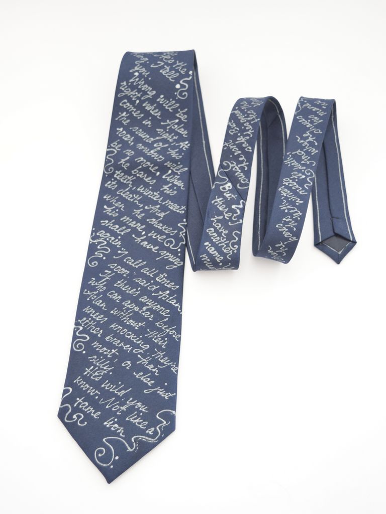 Narnia Book Tie Blue - Image 2