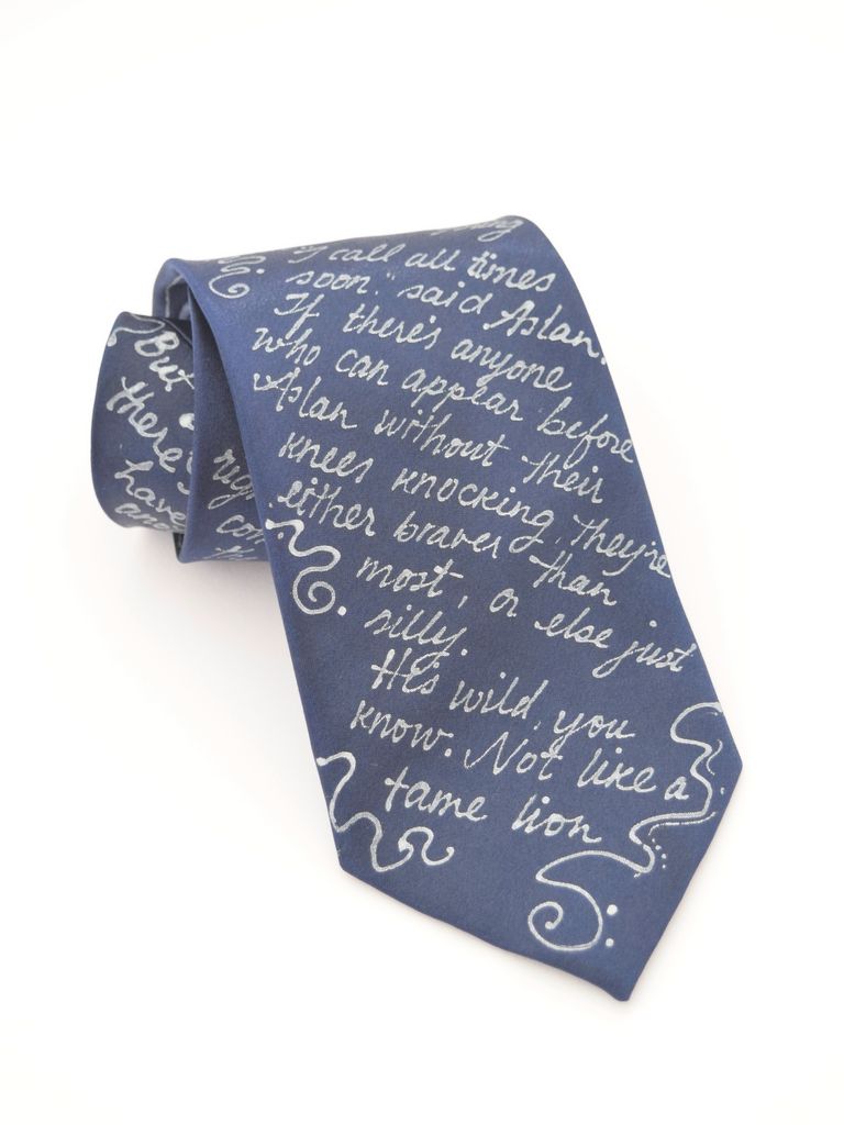 Narnia Book Tie Blue