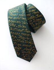 Narnia Book Tie Green