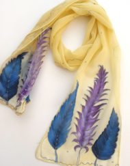 Feathers Silk Scarf