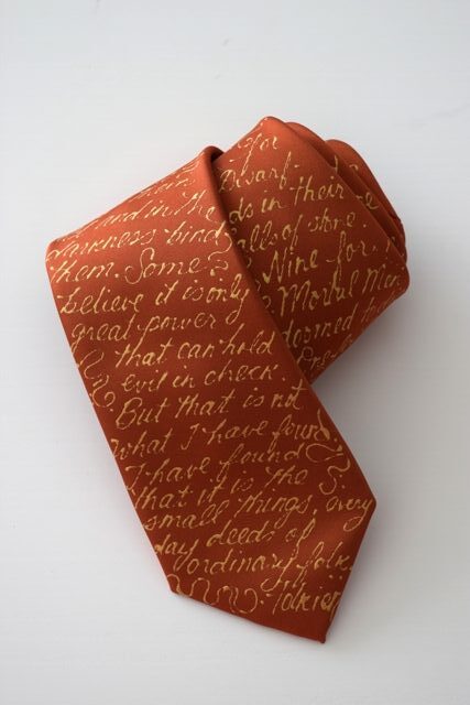 Terracotta LOTR Book Tie