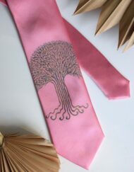 Pink Tree Tie