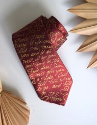 Red LOTR Book Tie