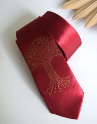 Red Tree Tie